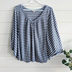 Striped flowy top